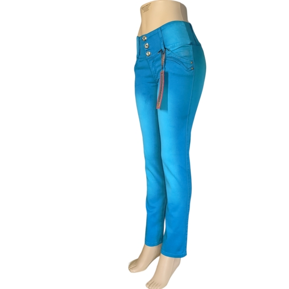 *NEW* Colombian Authentic Push Up But LIFTING High Waist Skinny JEANSSize 12 - Picture 2 of 16